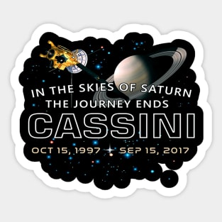 Cassini spacecraft End of mission at Saturn Sticker